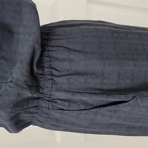 Broadway & Broome Size 4 Black 100% Silk Dress, Elastic Waist, Short Sleeve, EUC - Picture 4 of 13